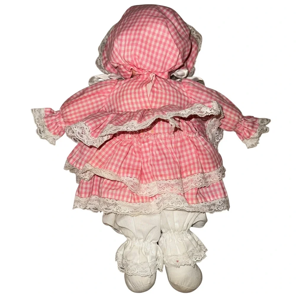 Large 2 RARE Vintage 1980s Ice Cream Dolls Set Blue Pink Dresses Ruffled Pants